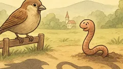 Vic: Srečata se vrabec in glista