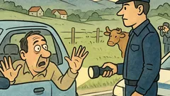 Vic: Policist ustavi Mujo na cesti