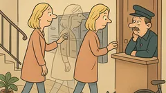 Vic: Blondinka teka k poštnemu nabiralniku