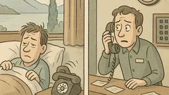 Vic: Moški naroči bujenje, hotel ga zafrkne