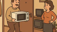 Vic: Mujo pride domov z mikrovalovko