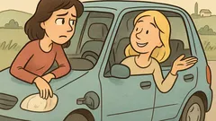 Vic: V avtu plavolaska in črnolaska…