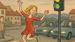 Vic: Zakaj blondinka pleše pred semaforjem?