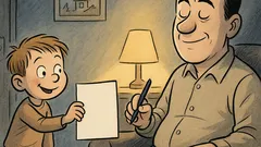 Vic: Mali Ivo: Oče, znaš pisati v temi?