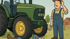 Vic: Zakaj plavolaska leži pod traktorjem?