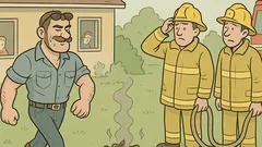 Vic: Chuck Norris je z bencinom ugasnil požar