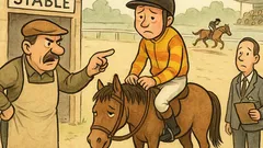 Vic: Lastnik konjušnice okara džokeja po dirki