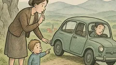 Vic: Mama, mama, zakaj potiskava avto?