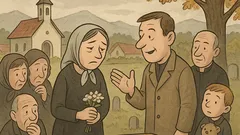 Vic: Prišli so ljudje na pogreb…