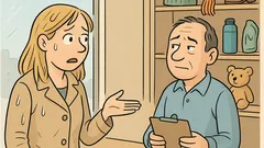 Vic: Blondinka izgubi dežnik in gre