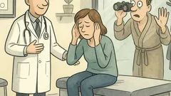 Vic: Ženska pride k zdravniku zaradi glavobola