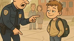 Vic: Policist oče zasači sina v petem razredu