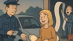 Vic: Policist ustavi blondinko zaradi luči