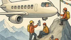 Vic: Potniško letalo leti nad Himalajo...