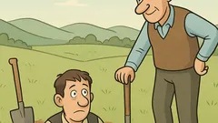 Vic: Haso sreča Mujo, ki koplje luknjo