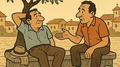 Vic: Sedita dva Črnogorca v senci...