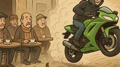 Vic: Mujo pelje skozi Sarajevo na motorju