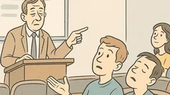 Vic: Med predavanjem profesor opazi spečega