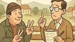 Vic: Mujo vpraša Hasa: Koliko je 2+2?