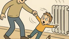 Vic: Oče vrti sina po sobi...