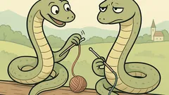 Vic: Sedita dve kobri na ograji...