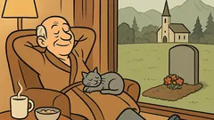 Vic: Mož na nagrobnik napiše ženi