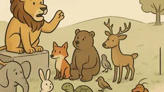 Vic: Lev skliče živali na zbor...