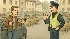 Vic: Moški ustavi avto in vpraša policista