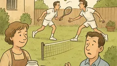 Vic: Moški pride k sosedi na dvorišče