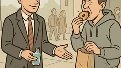 Vic: Dobro oblečen moški ustavi mimoidočega