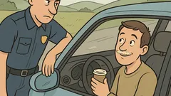 Vic: Policist ustavi voznika—ste kaj pili?