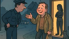 Vic: Policist ustavi pijanega ponoči…