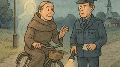 Vic: Menih se ponoči pelje s kolesom…