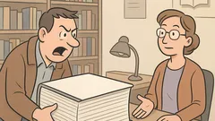 Vic: Mujo razburjeno priteče v knjižnico