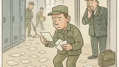 Vic: General opazi vojaka, ki pobira papirje