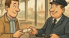 Vic: Moški vstopi na avtobus in vpraša…