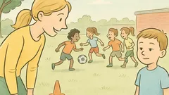 Vic: Zakaj deček stoji sam na igrišču?