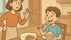 Vic: Mama, še en kos torte?