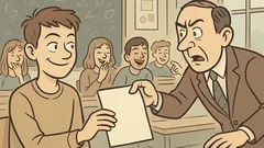 Vic: Med izpitom potegne list papirja