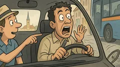 Vic: Nežno potrka po rami taksista