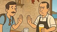 Vic: Mujo v konobi naroči pivo