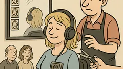 Vic: Prideta blondinka k frizerju z walkmanom