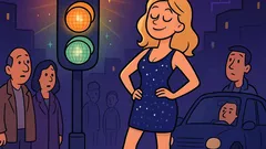 Vic: Zakaj blondinka stoji pred semaforjem?