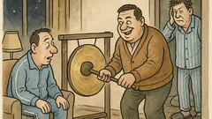 Vic: Mujo zagleda gong sredi dnevne sobe