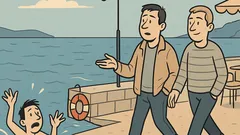 Vic: Šime in Mate na rivi opazujeta