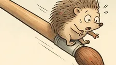 Vic: Jež stopi na čopič ...