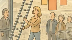 Vic: Zakaj blondinka nosi lestev v trgovino?