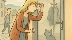 Vic: Zakaj plavolaska odpira steklena vrata?