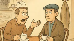 Vic: Haso in Mujo vstopita v kavarno