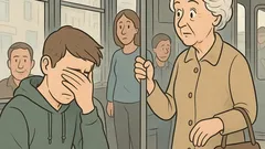 Vic: Sedi fant v tramvaju, vstopi gospa…